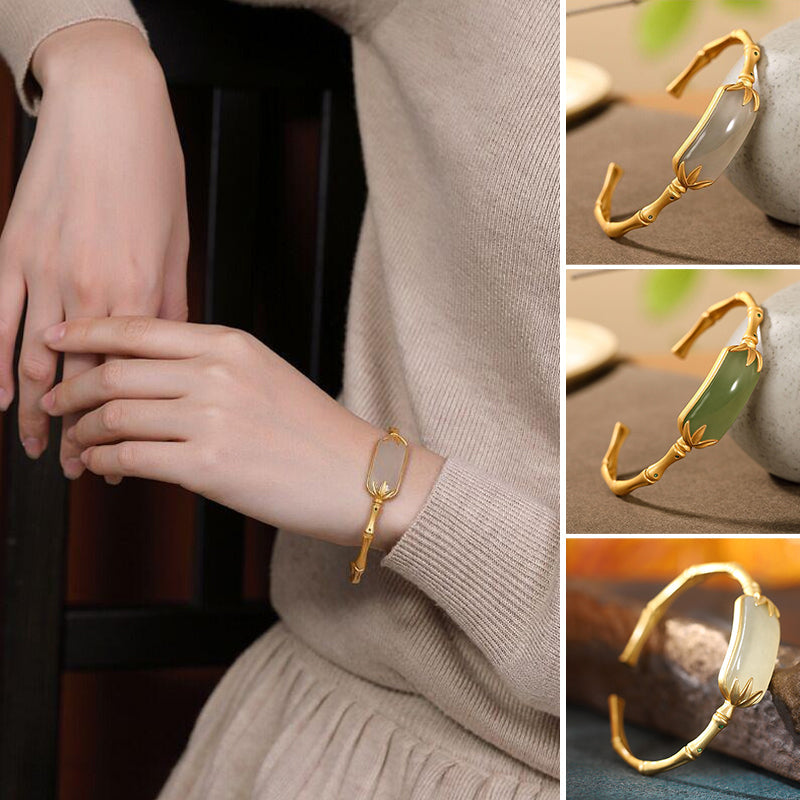 Elegante antieke bamboe armband