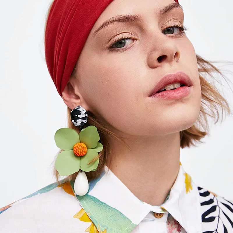 Moderen Bloem Oorbel