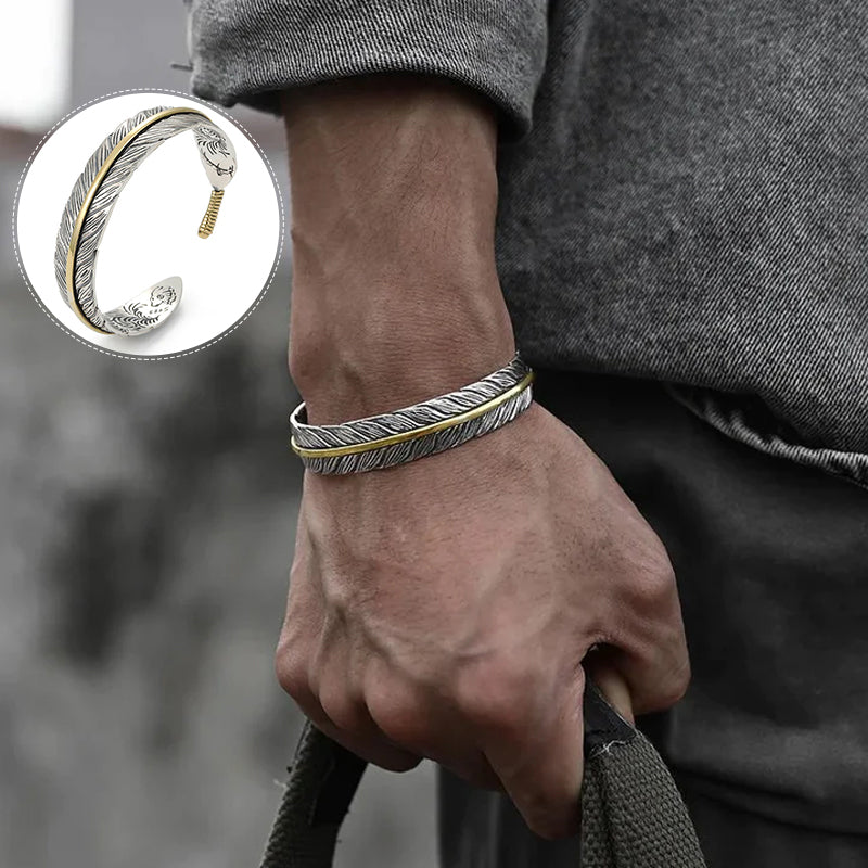 Vintage veren armband