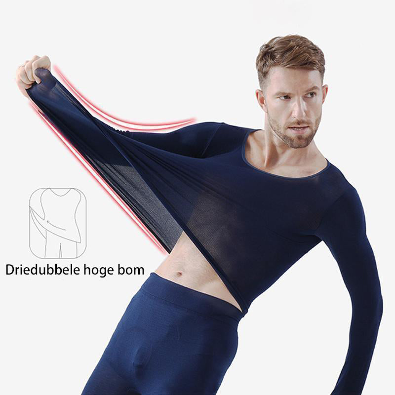 Naadloze elastische thermische binnenkleding