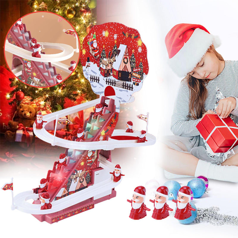 Elektrisch Santa Claus Track Glij speelgoed