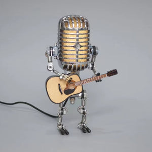 Producten Vintage microfoon robot decoratie