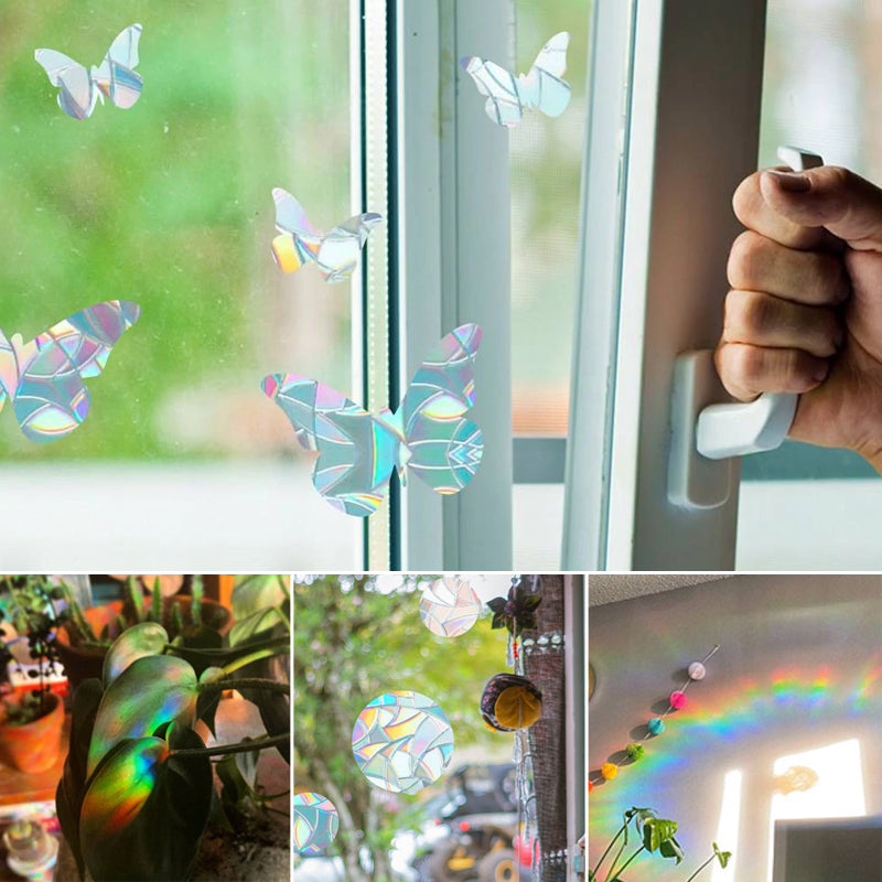 Kleurrijke glasstickers