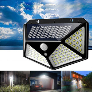 Waterdichte buitenlamp op zonne-energie 100 LED
