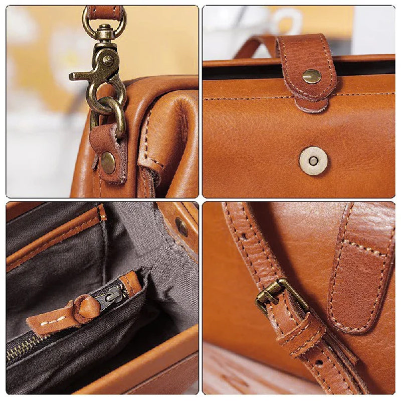 Gouden mini-crossbodytas geel