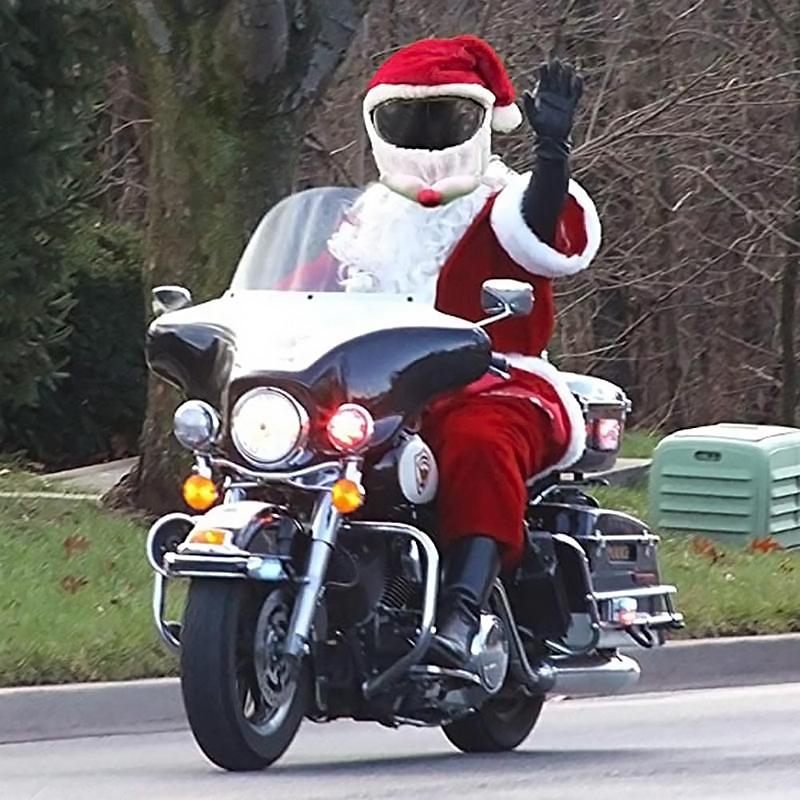 Santa Claus Motorfiets Helm Beschermer