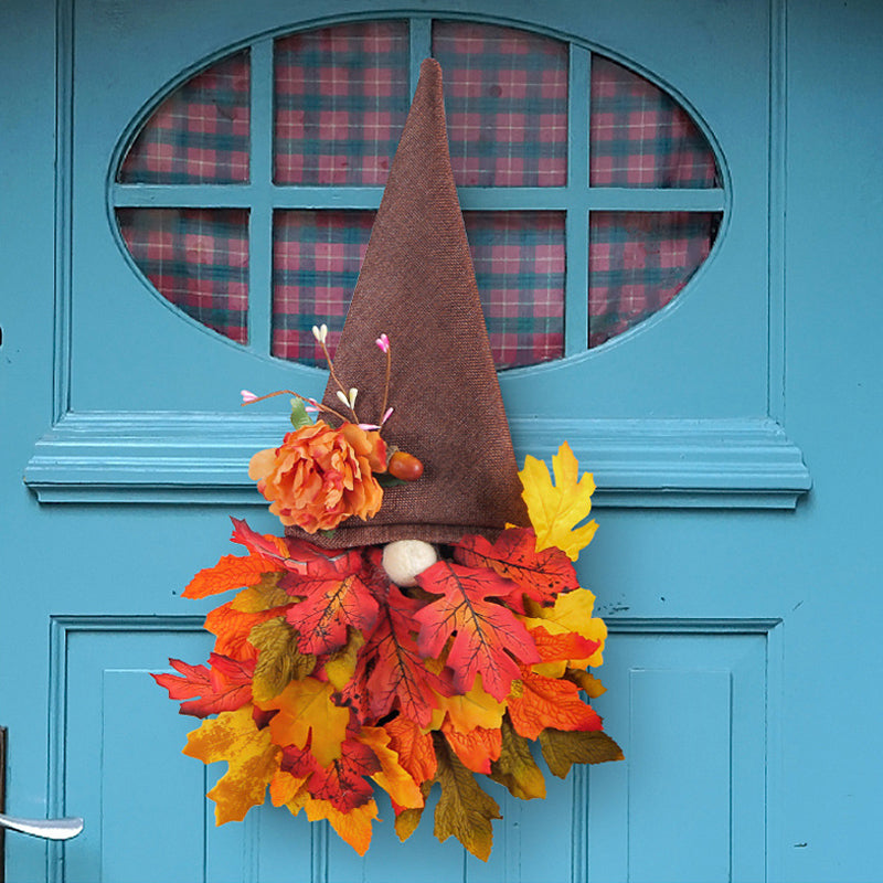 Esdoornblad hoed deur hangende hoed foto rekwisieten muur hoed
