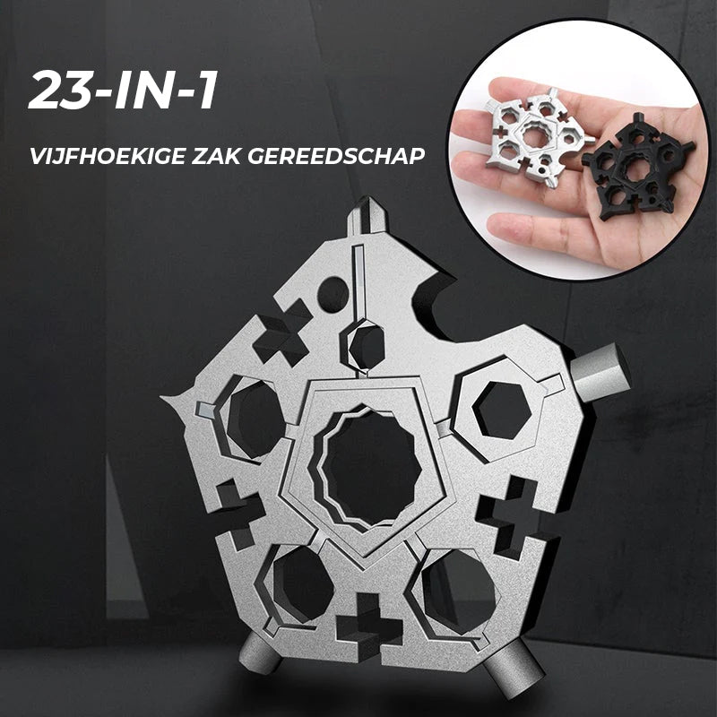 23-in-1 vijfhoekig zak gereedschap