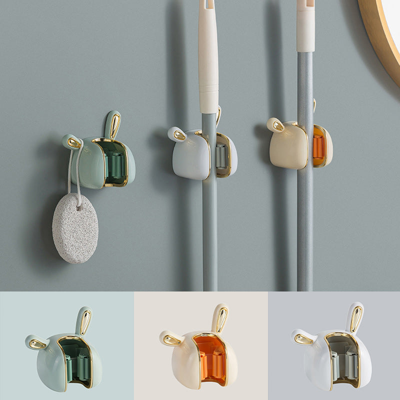 Schattige konijnenmophouder