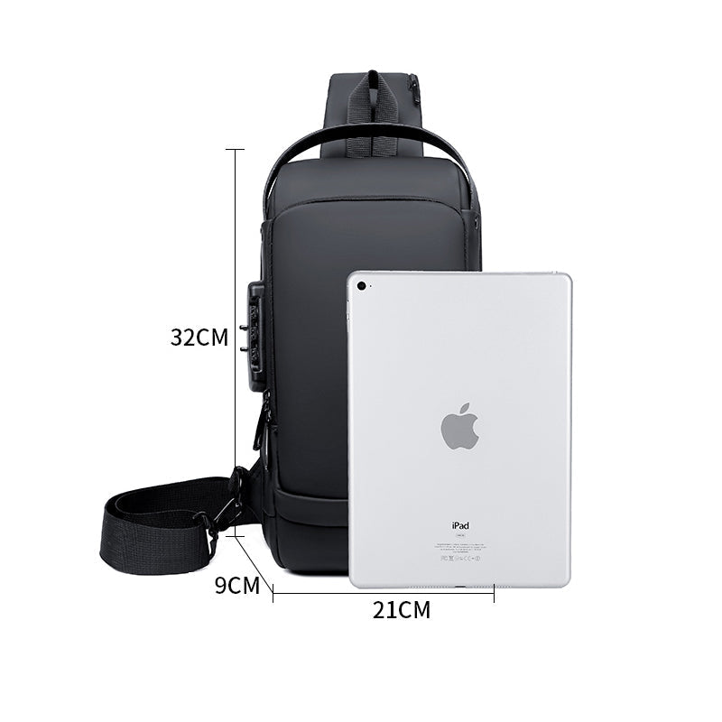 wachtwoord anti-diefstal borsttas