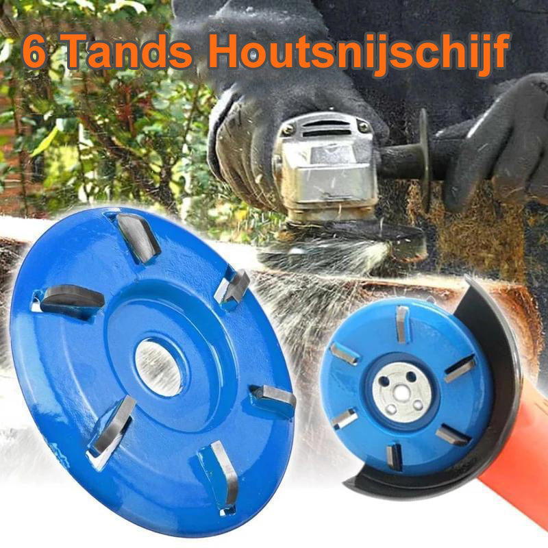3 of 6 tanden houtsnijwerk Dis