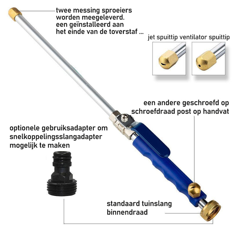 Hogedrukwaterslang met mondstuk