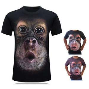 Grappig Gorilla 3D T-shirt