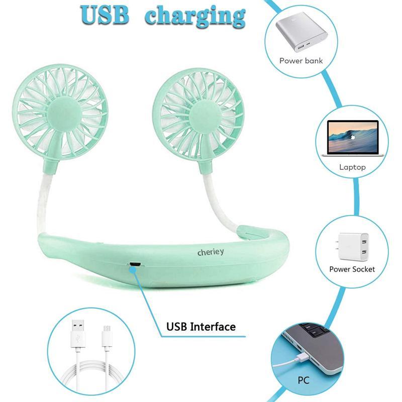 Oplaadbare mini- nekventilatoren