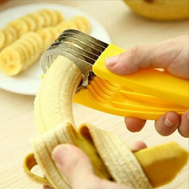 Stainless steel banana cutter