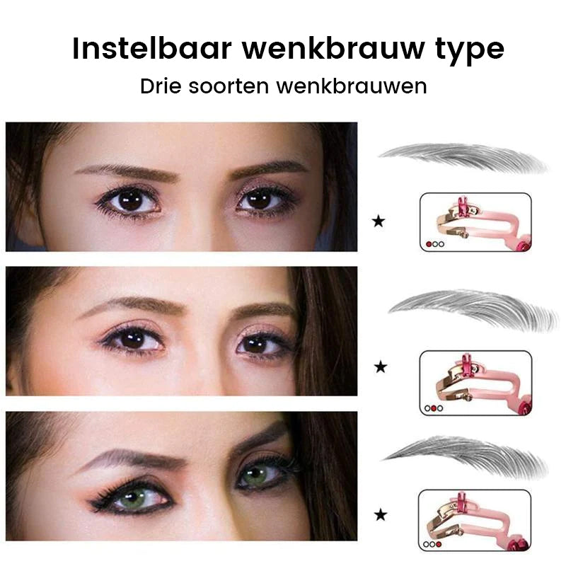 Stencil voor verstelbare wenkbrauw vormen