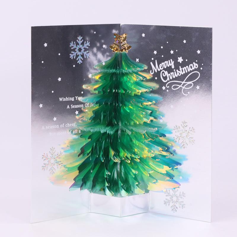 3D handgemaakte kerstkaarten