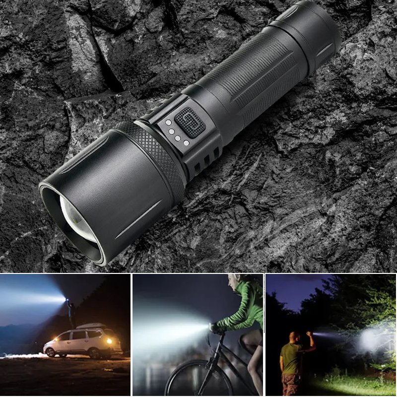 Ultraheldere waterdichte laserzaklamp voor buiten
