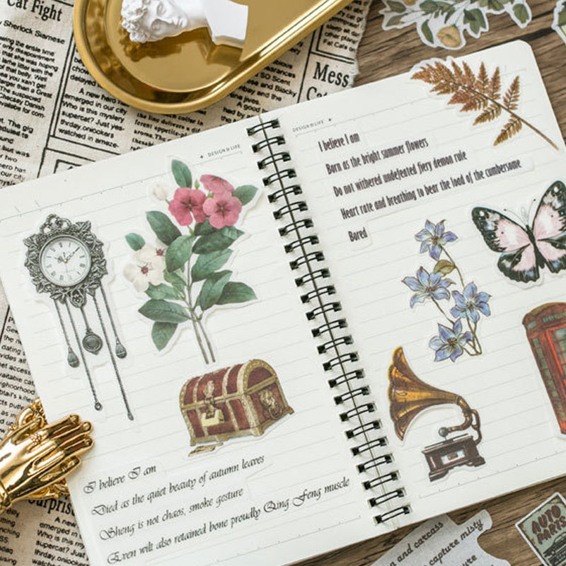 Memory Garden-serie PET-stickerset