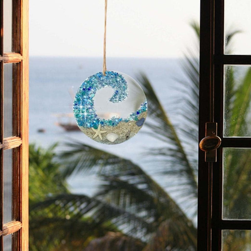 Zeeglas Suncatcher - Ocean Crashing Wave Beach Ornament