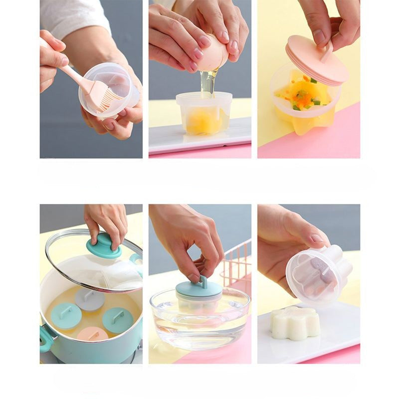 Eierkookvorm met Borstel en Deksel