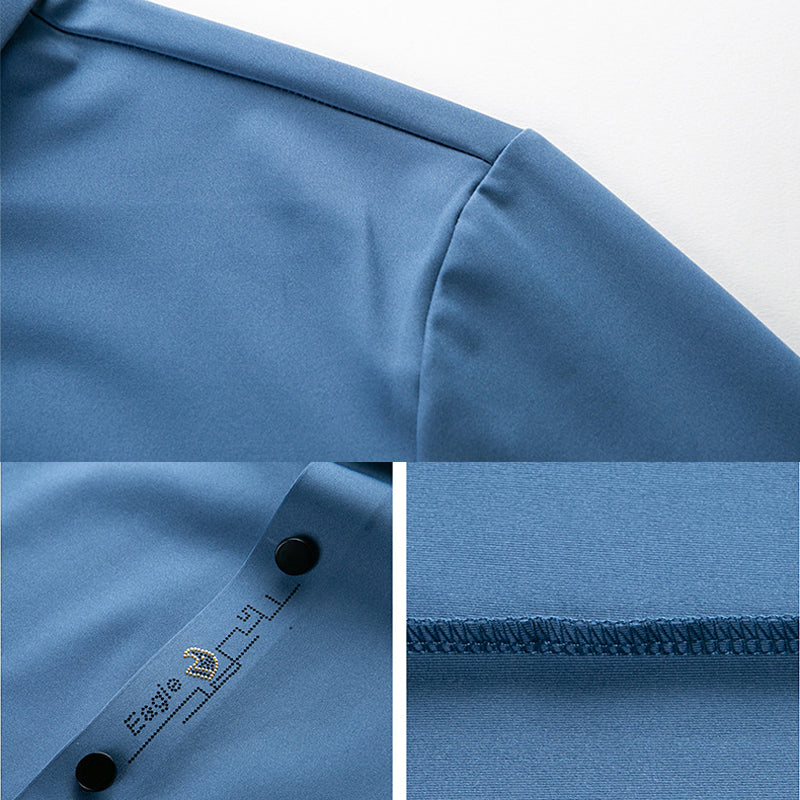 Strijkvrij en anti-rimpel overhemd met stretch