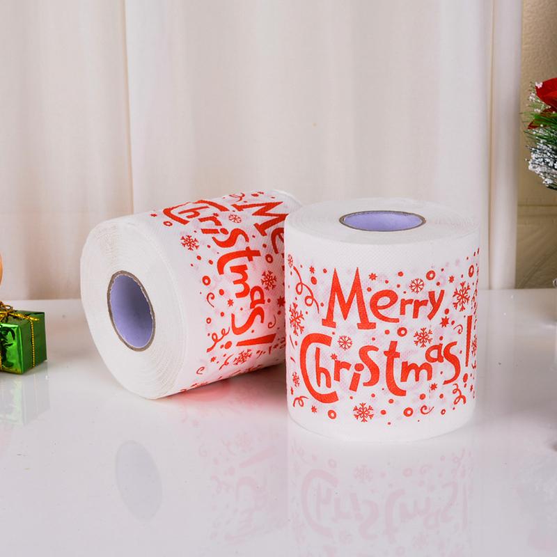 Rolpapier met kerstprint