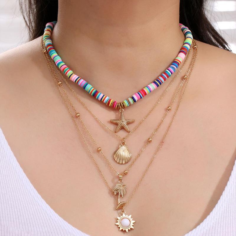 Meerlagige Y-vormige hanger ketting