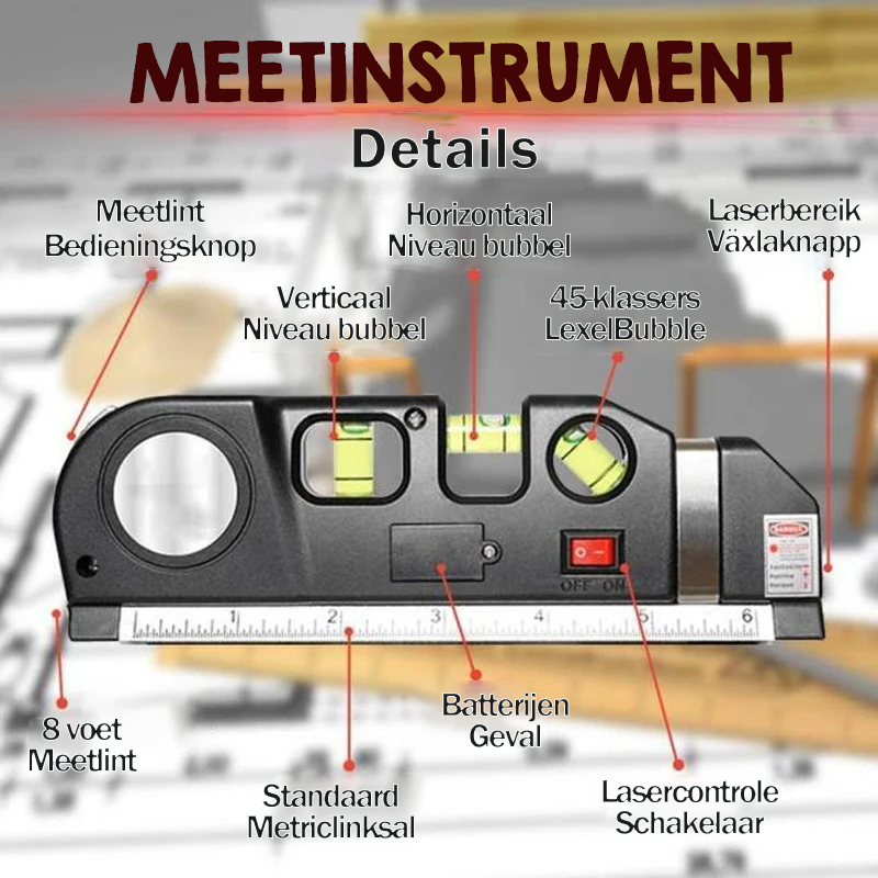 Multifunctioneel laserniveau