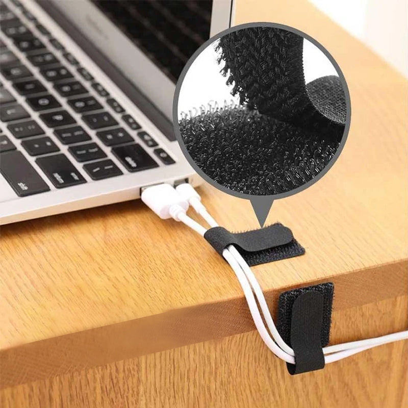 Zelfklevende Klittenband Kabel Organiser