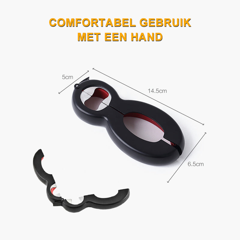6 in1 Multifunctionele Flesopener