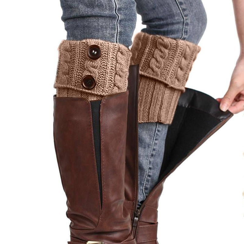 Knit boot toppers