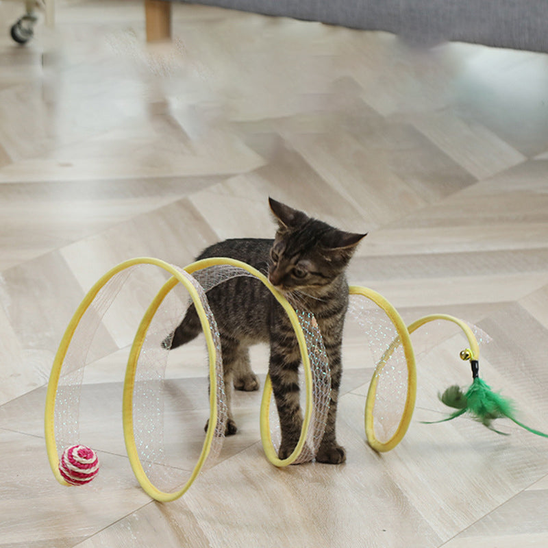 Gevouwen katten tunnel