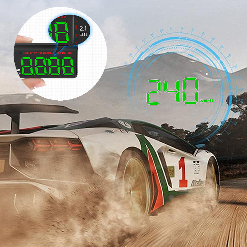 Multifunctionele draagbare snelheidsmeter voor voertuigen