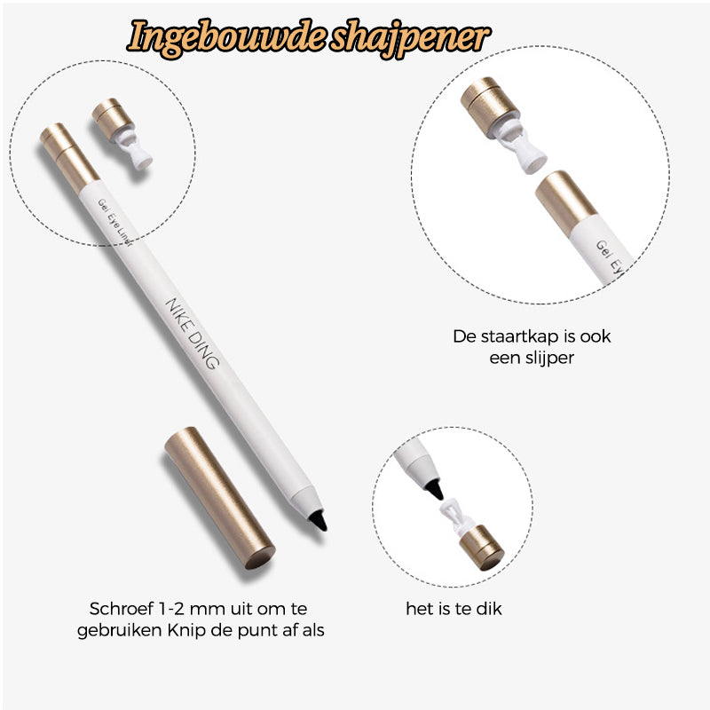 Sneldrogende en waterdichte eyeliner