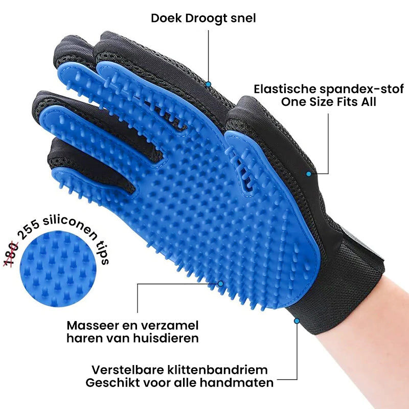 Handschoen voor het verwijderen van haren voor huisdieren