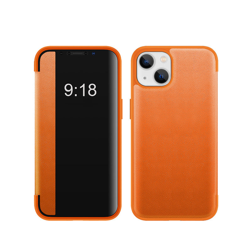 Business Series View Window Flip Folio lederen hoes