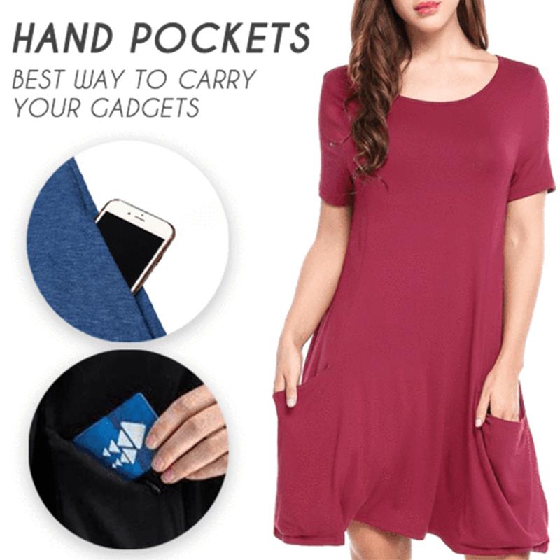 Zomerreisjurk met korte mouwen