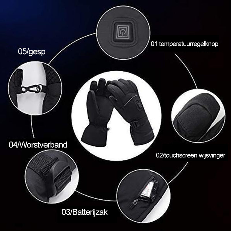 Nieuwe upgrade Elektrisch Verwarmde Handschoenen (Beste Cadeau Deze Winter)