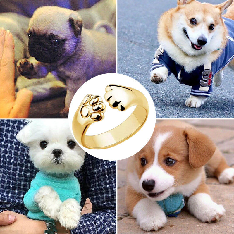 Hond Kat Beer Poot Open Verstelbare Ring