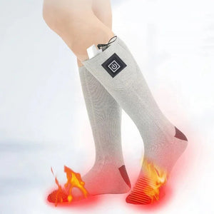 Verwarmde sokken met instelbare temperatuur