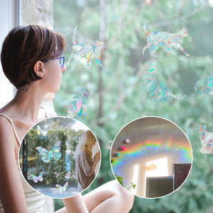 Kleurrijke glasstickers