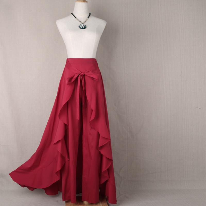 Vrouwen Lange Chiffon Rok