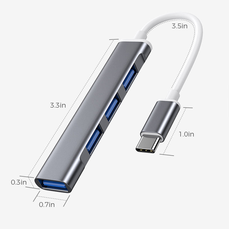 Hoge snelheid USB Type C HUB 4-poort