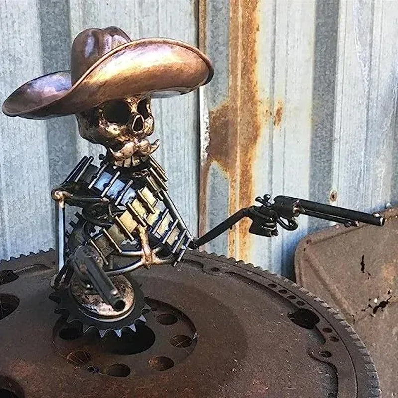 Cowboy Schedel Gunslinger Hood Ornament
