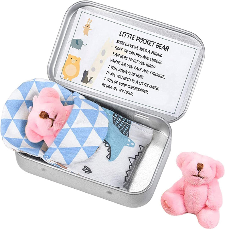 Teddybeer in een blikken doos