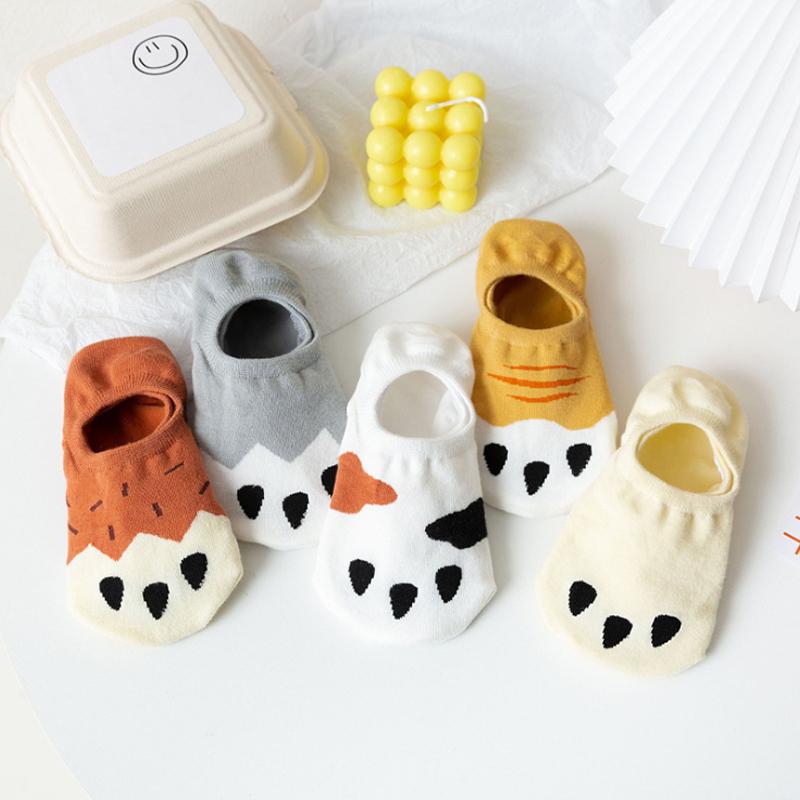 Zomer ademende kattenpootsokken