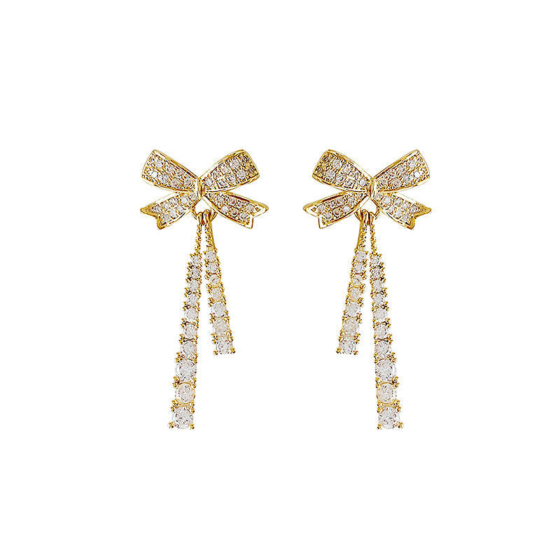 Vlinderdas oorbellen