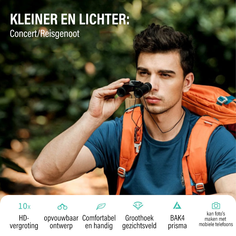 Mini HD-verrekijker met hoog vermogen