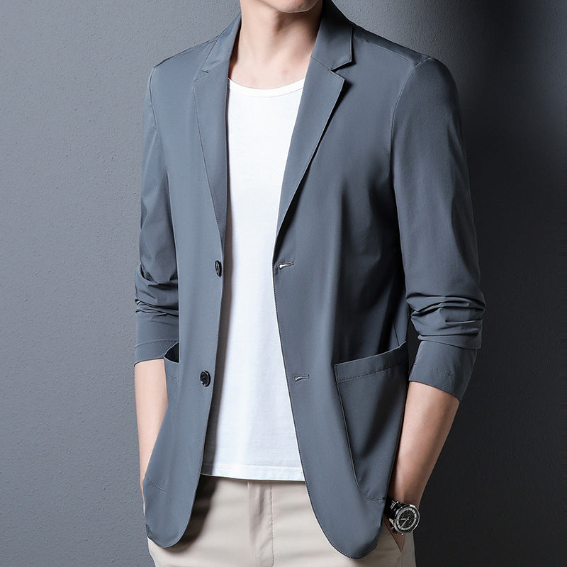 Lichte en ademende enkellaagse herenblazer